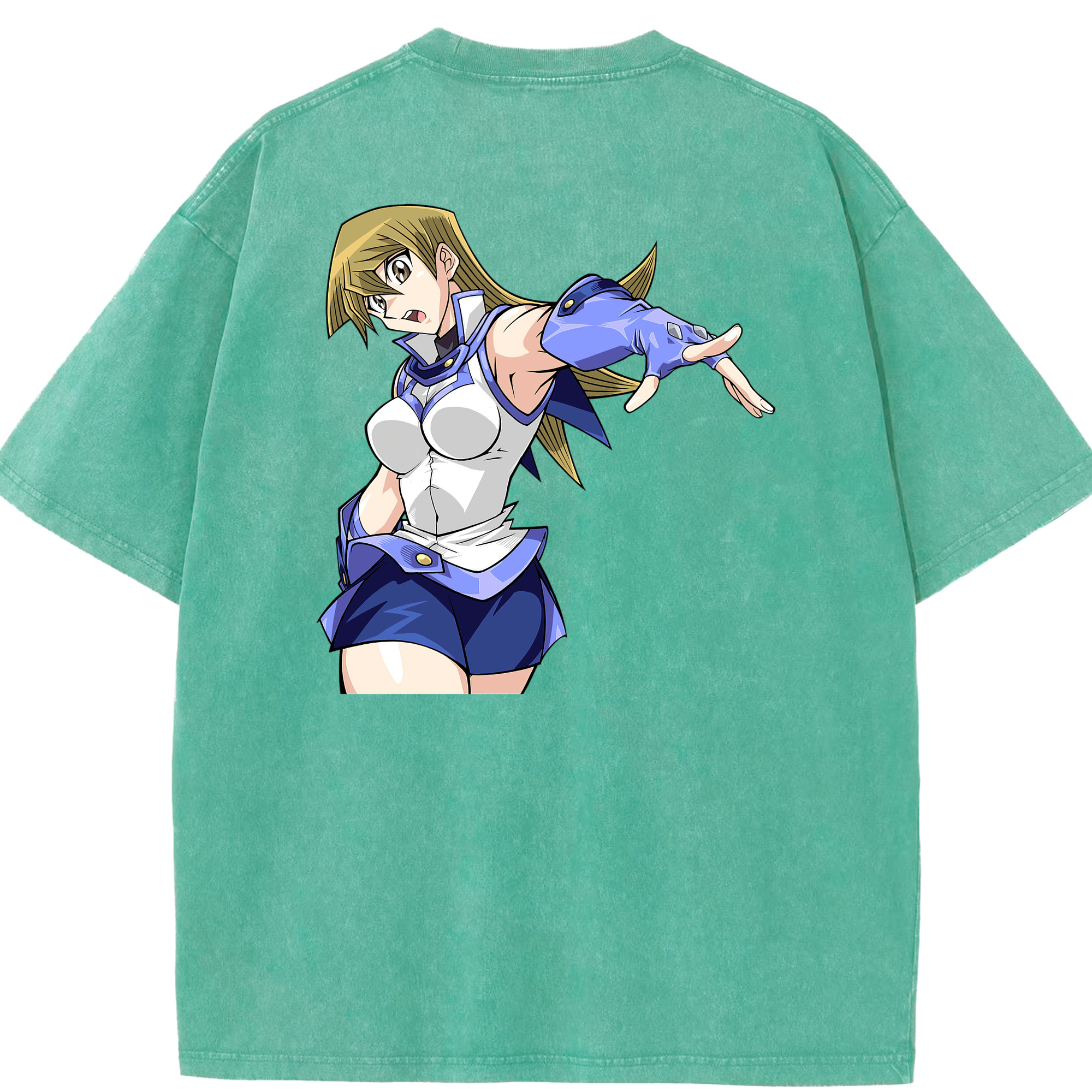 （画像用） 遊☆戯☆王 Yu-Gi-Oh! 綿100% ヴィンテージ風 半袖Tシャツ（背面プリント）